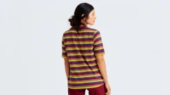 T-shirt à manches courtes Femme en coton - Striped S/F